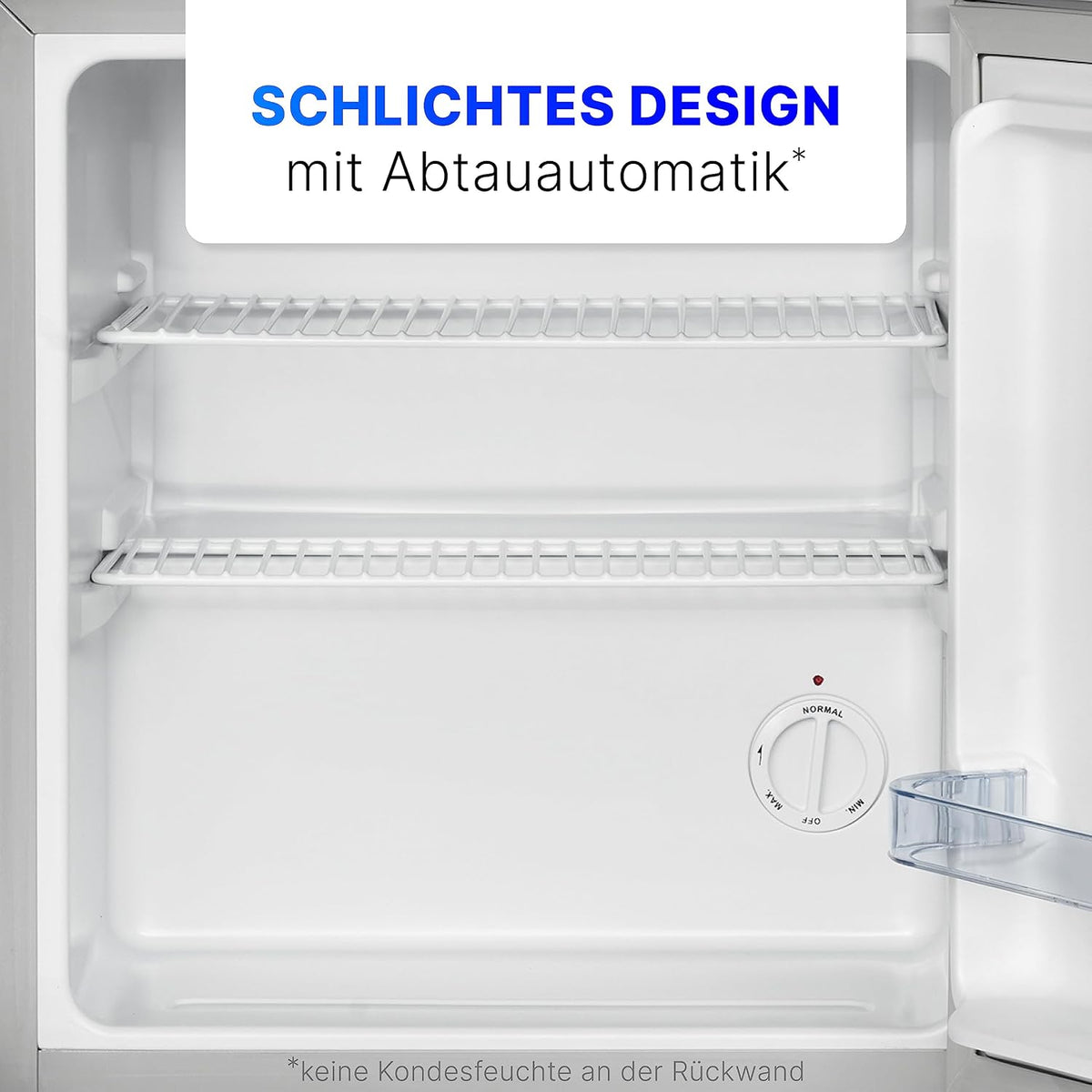 Minibar Bomann® 42 litros | Mini refrigerador para bebidas, ideal para oficina, camping y gaming | nevera pequeña silenciosa 39 dB | Minibar con puerta reversible | 51x45x45 cm | KB 7346 inox