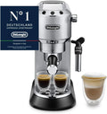 Cafetera espresso De'Longhi EC 685.M Dedica Style 1L – 15 bares, boquilla para espuma de leche, 15 cm, metal