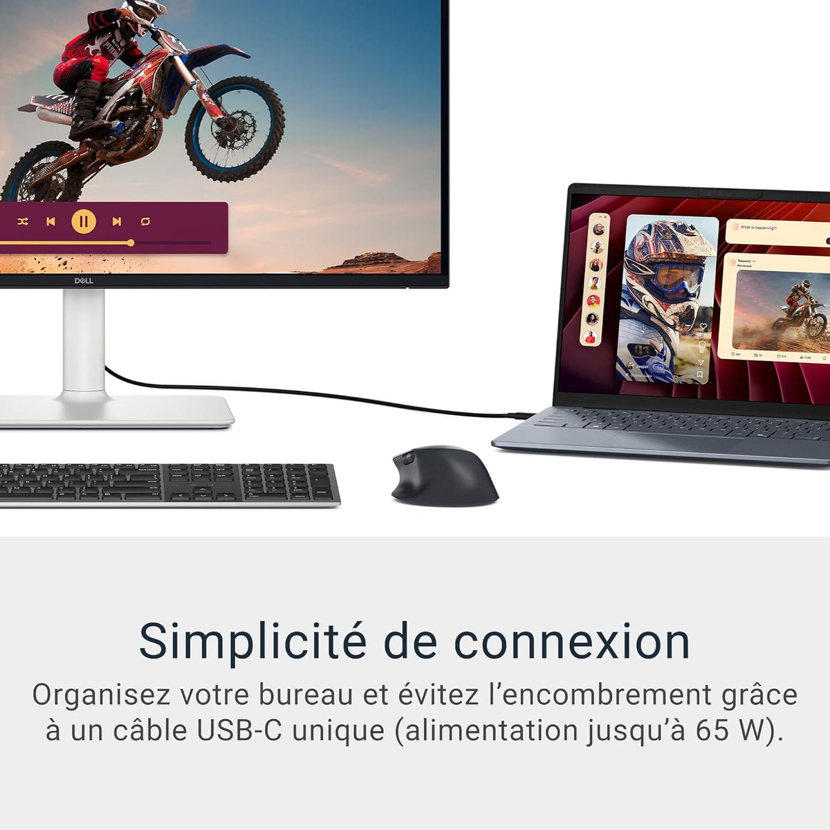 Monitor Dell 27 Plus USB-C - S2725QC, 4K UHD (3840x2160), 120Hz, IPS, 4ms, AMD FreeSync Premium, 99% sRGB, ajuste de altura, altavoces integrados, 2 USB-C, 2 HDMI, 2 USB, garantía de 3 años