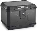 Top Case Générique Alp44B Alpine Black Line Noir avec plaque universelle compatible avec les supports Givi Monolock