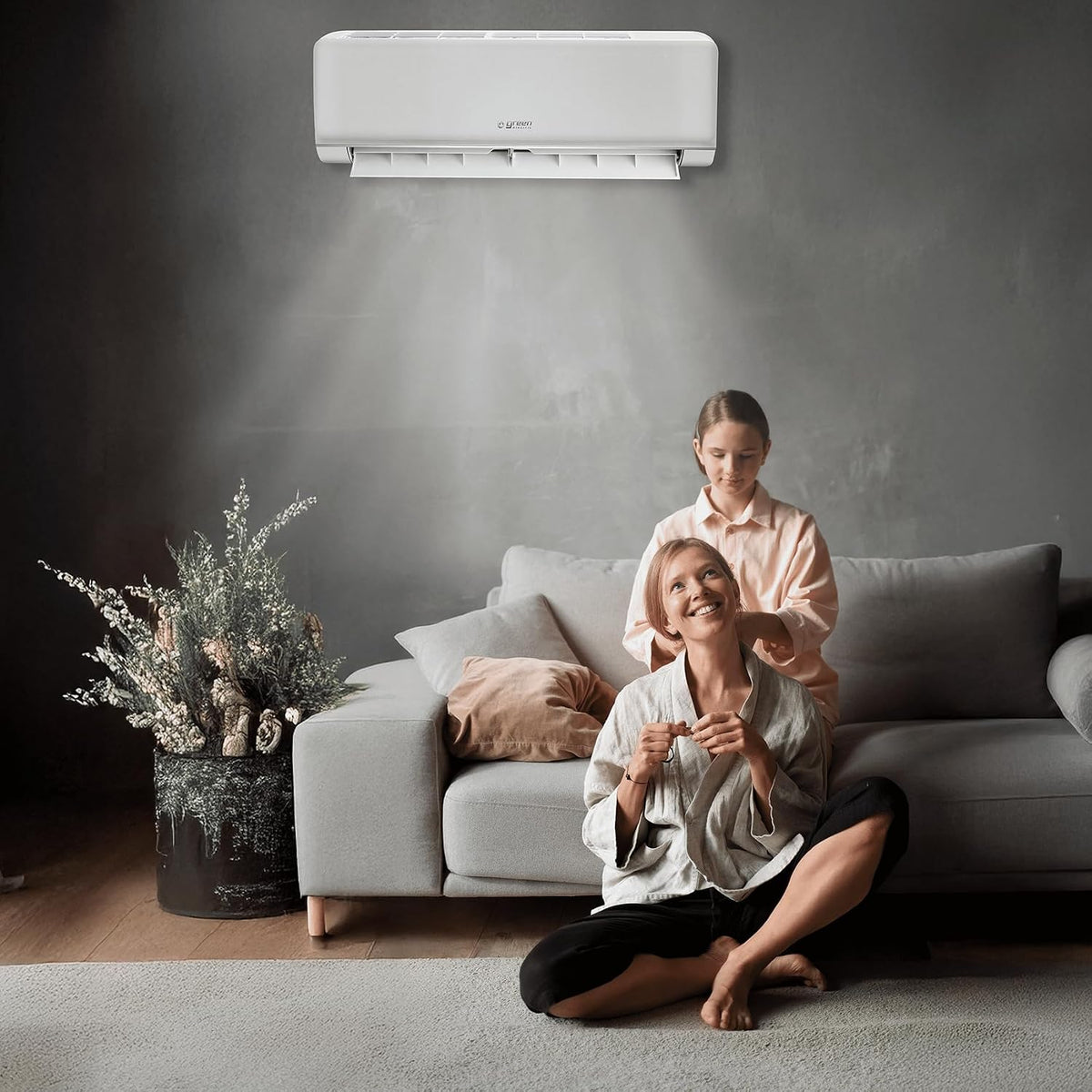 Aire acondicionado Trial Split Plus 9000 + 9000 + 12000 BTU, Wi-Fi R32, eficiencia energética A++/A+, 3 unidades interiores + 1 unidad exterior, con mando a distancia, bajo consumo energético