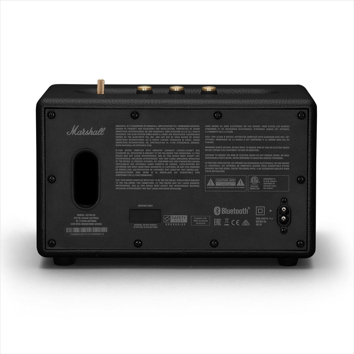 Altavoz Bluetooth Marshall Acton III – Negro
