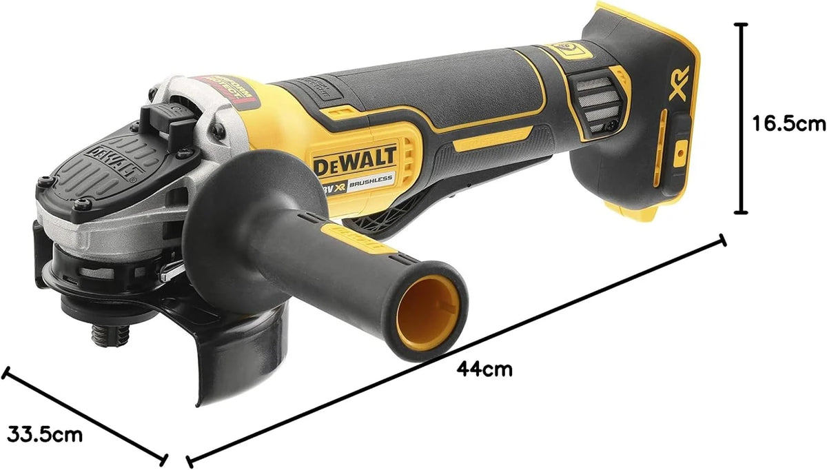 Dewalt Xr Akumulatorowa Szlifierka Kątowa, Czarny/Żółty, 125 mm