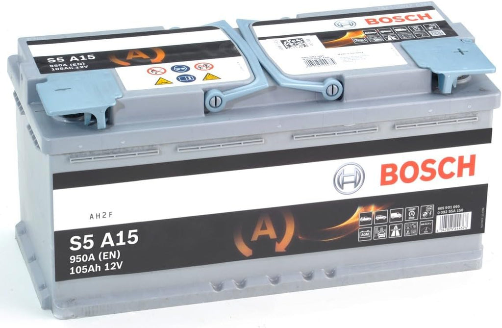Bosch S5A15 - Batería de coche - 105 A/h - 950 A - Tecnología AGM - adaptada a vehículos con Start/Stop