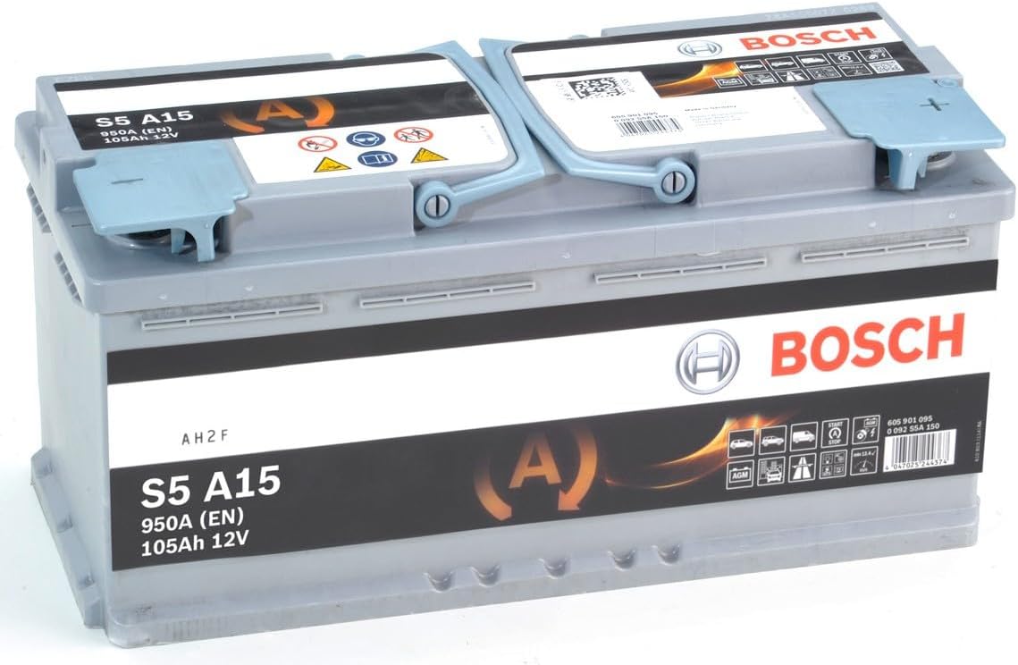 Bosch S5A15 - Batería de coche - 105 A/h - 950 A - Tecnología AGM - adaptada a vehículos con Start/Stop