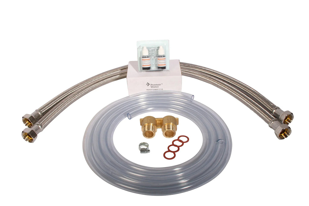 Sistema de descalcificación de agua AQMOS R2D272 incl. kit de conexión y bloque de montaje para hogares de hasta 7 personas, descalcificador antical