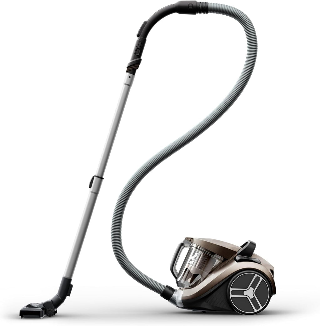 Aspirateur sans sac Rowenta Compact Power XXL Animal, Moteur basse consommation 900W max, Haute filtration, Bac à poussière 2,5L, Compact, RO4B50EA, Gris