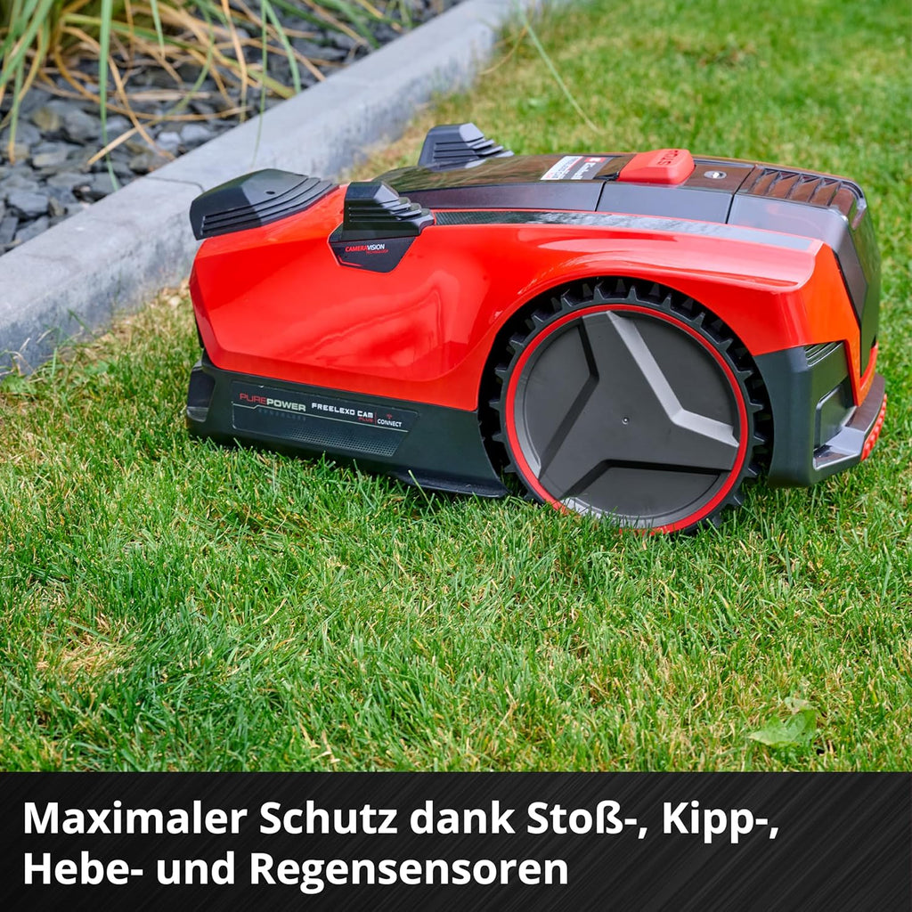 Cortacésped inalámbrico Einhell RASARRO 36/38 Kit Power X-Change (36 V, 38 cm de ancho de corte, 450 m², sin escobillas, función de mulching, bolsa colectora de 45 l, incl. 2 baterías de 4,0 Ah + cargador doble)
