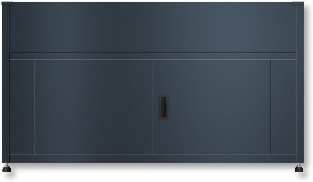 Cama elevada Metzler para jardín con espacio de almacenamiento – Acero con recubrimiento en polvo en color antracita RAL 7016 | Cama de cultivo metálica resistente a la intemperie, huerto, jardinera elevada | 160 x 85 x 50 cm