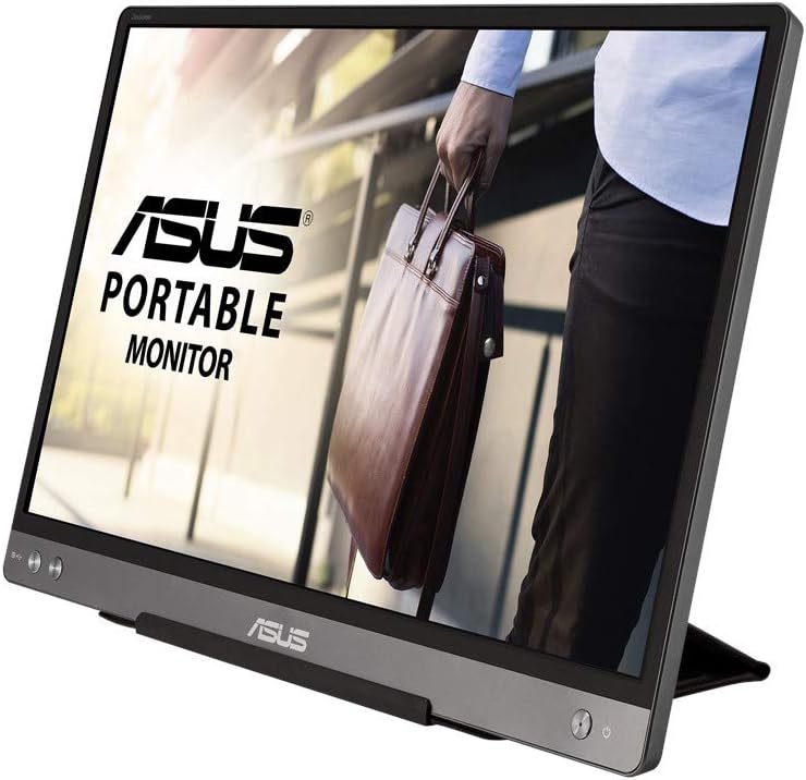 ASUS ZenScreen MB14AC - Monitor portátil FHD de 14" - Teletrabajo o gaming - Alimentación y visualización mediante USB-C o USB-A - Panel IPS - 1920x1080 - Tecnología Flicker-Free/Filtros de luz azul - Para portátil