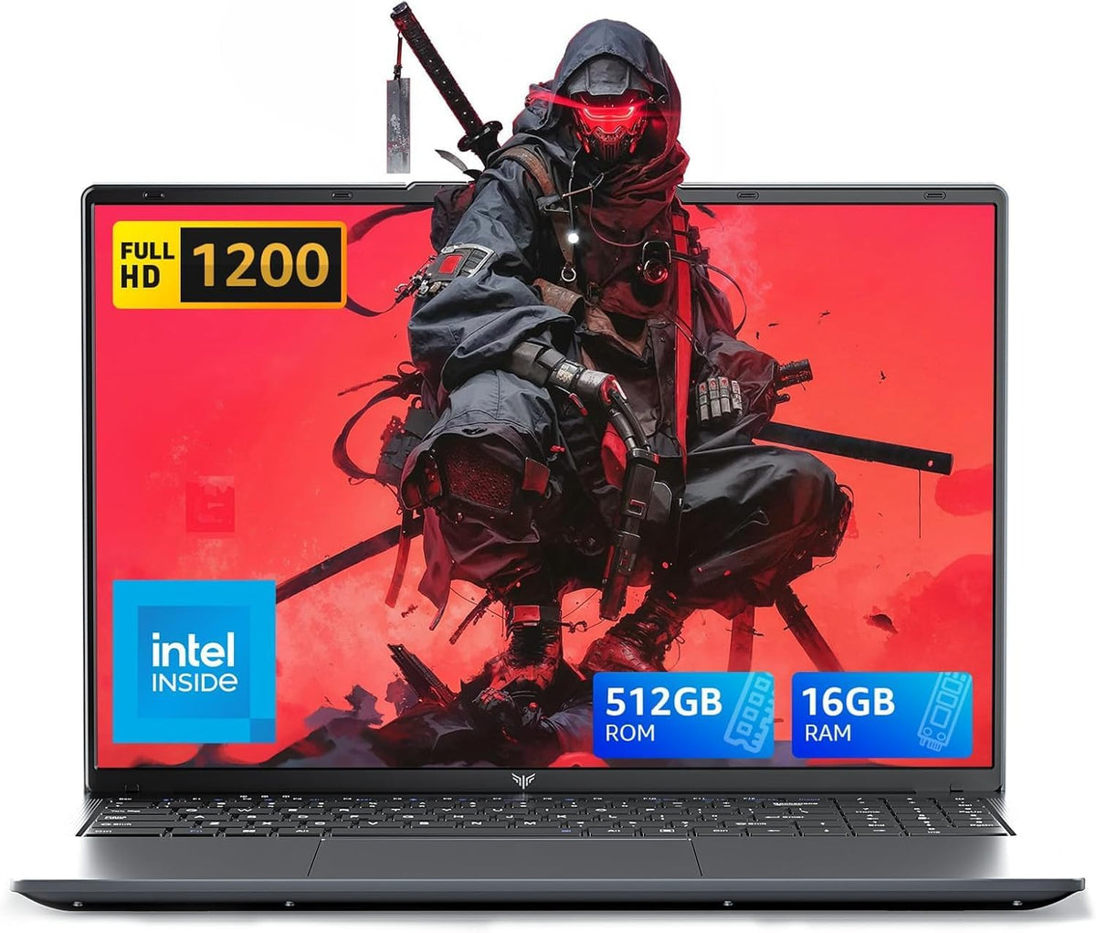 ACEMAGIC 2025 LX16 Ordenador Portátil Quad-Core N95 (3,40 GHz, superior a N4200/N5095), 16 GB DDR4 512 GB M.2 SSD PC Portátil 1920x1200 FHD, WiFi 5G, BT5.0 PC para Oficina Estudio Laptop 16"