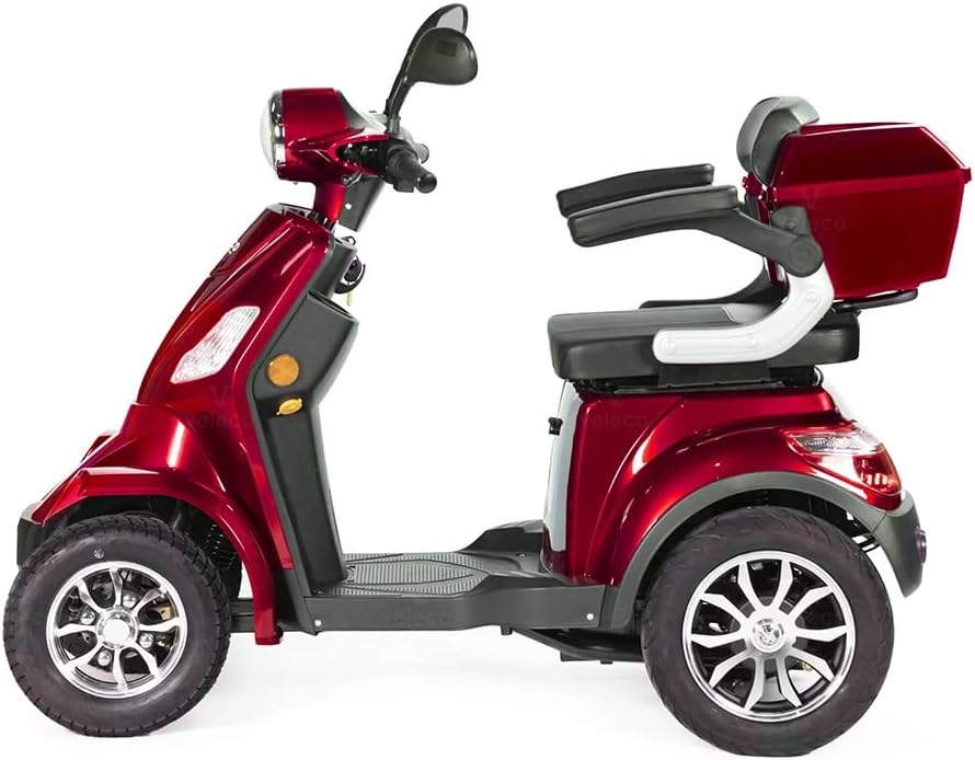VELECO Scooter eléctrico para personas mayores de 4 ruedas 1000W FASTER