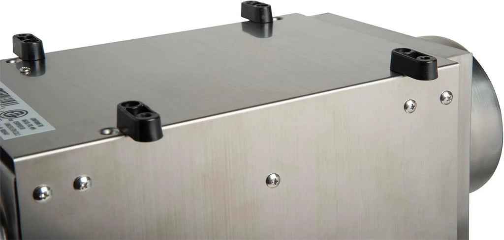 Ecor Pro DH1200 INOX DryFan adsorpcyjny osuszacz powietrza, stal nierdzewna, 12 l dzień, 500 W, do usuwania uszkodzeń spowodowanych wodą i suszenia budowlanego
