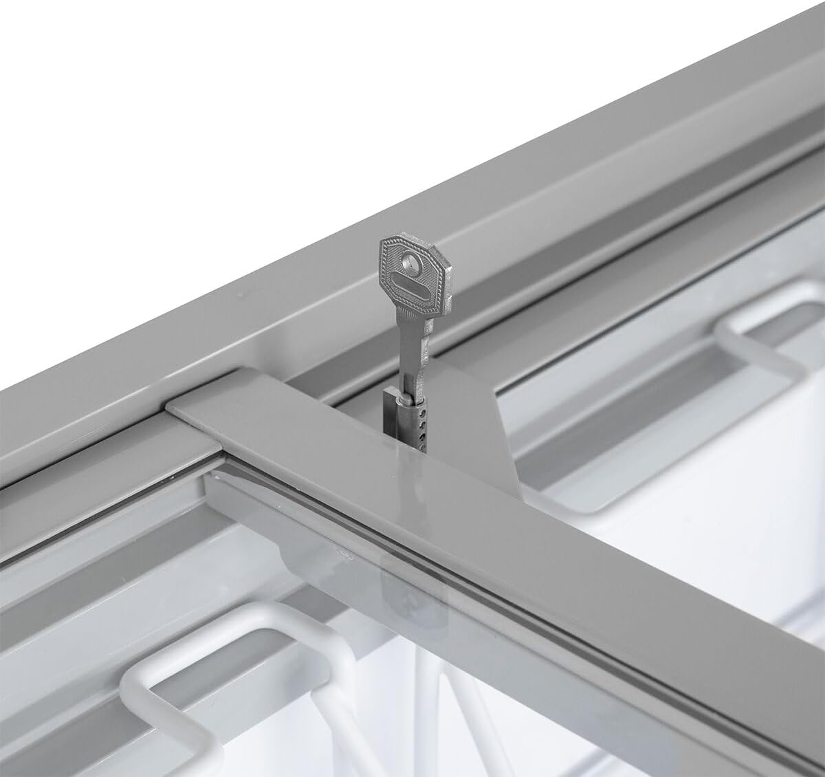 GastroHero Arcón congelador para helados 284 litros Congelador horizontal Iluminación LED Tapa de cristal corredera Ruedas Congelador comercial para helados Ventas –18 °C Hostelería Kiosco