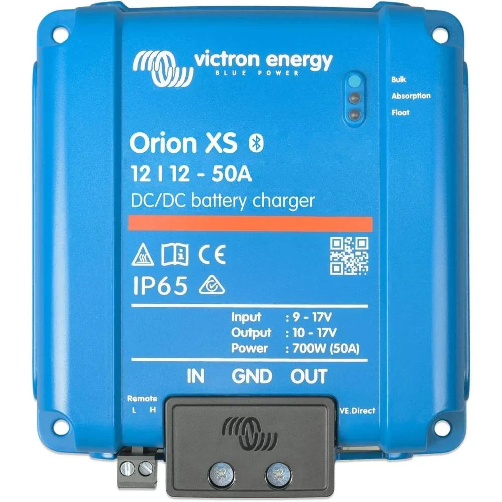 Cargador de baterías CC-CC Orion XS Smart 12/12 50A 700W con corriente de carga configurable y protección IP65