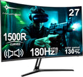 Monitor Gamer Curvo Minifire de 27 pulgadas, 180Hz, 1500R, FHD (1920 x 1080), MPRT 1ms, 130% sRGB, con altavoces y panel VA (MFG27C1)