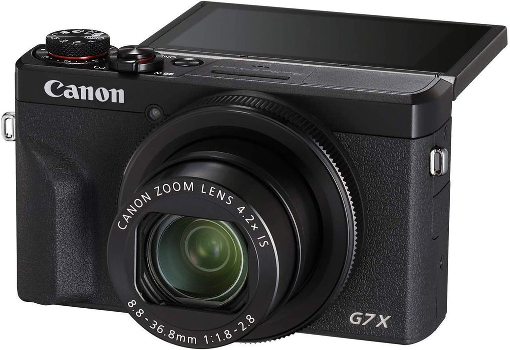 Canon PowerShot G7 X Mark III Negra – Cámara digital compacta 4K con conectividad Wi-Fi (3637C001)