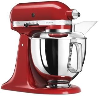 Robot de cocina KitchenAid Artisan, 4,8 litros, incluye accesorios, picadora de carne, cortador de verduras, accesorio para zumos, kit de repostería con 2 moldes y 1 bandeja para horno, mega set de invierno