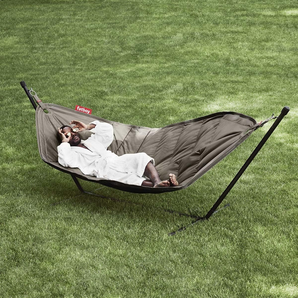 Hamaca Fatboy® Headdemock color topo - Hamaca con soporte - Apta para exteriores, jardín y terraza - 270 x 138 cm