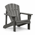 Silla Adirondack de madera gris