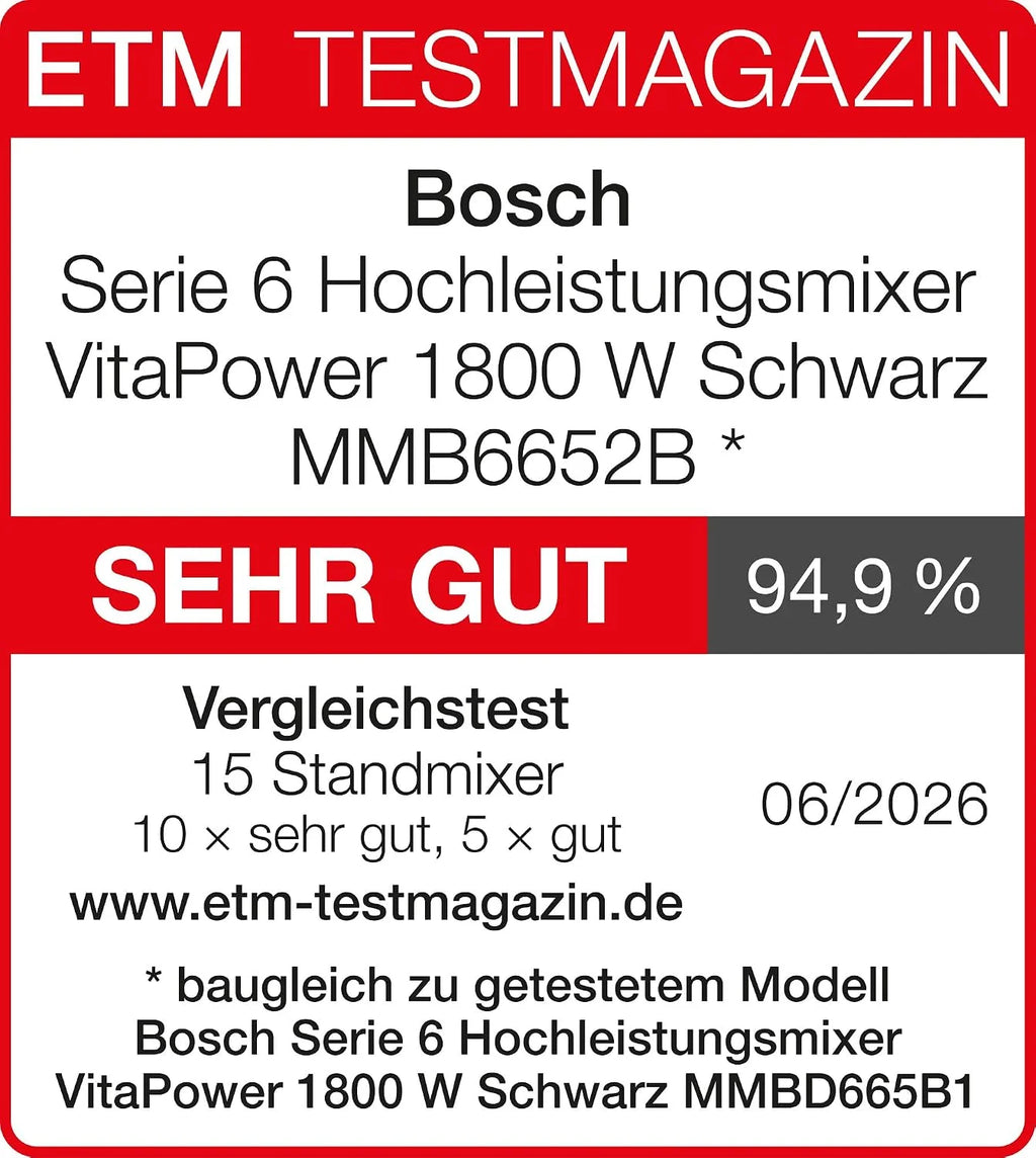 Bosch VitaPower Blender wysokoobrotowy 1800 W, MMB6652B