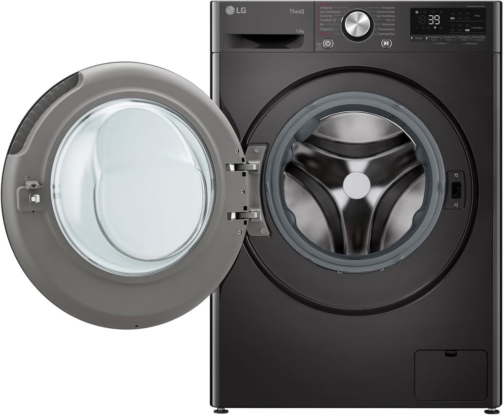 LG F4WV7080, Clase A, lavadora de carga frontal 8 kg, 1400 rpm, AI Direct Drive, Wi-Fi, limpieza profunda con vapor, gran capacidad, TRIPLE A, puerta exterior de cristal templado, 62 x 60 x 85 cm, blanco