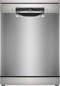 Bosch - Lavavajillas de libre instalación, 60 cm, Serie 4, Home Connect, Motor EcoSilence, Acero, SMS4EMI06E