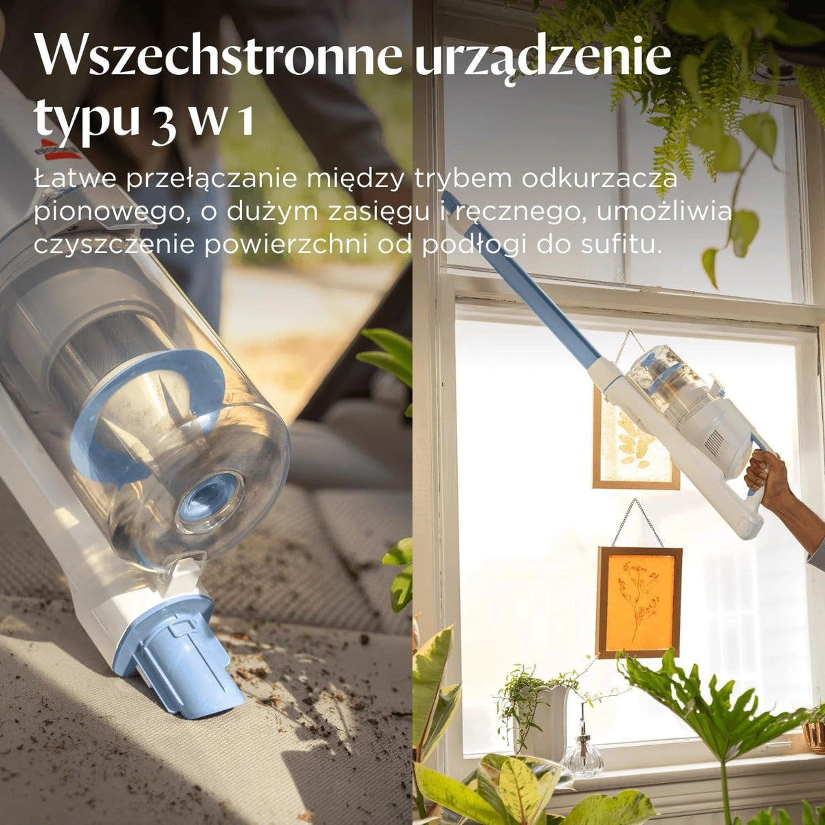 BISSELL PowerClean Odkurzacz Pionowy Bezprzewodowy 3 w 1 200W 4261N