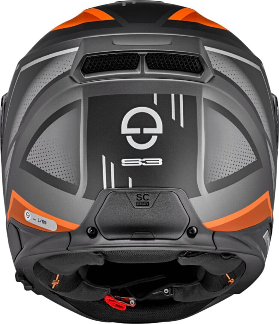 Casco Schuberth S3 Storm, gris/naranja, XL (60/61)