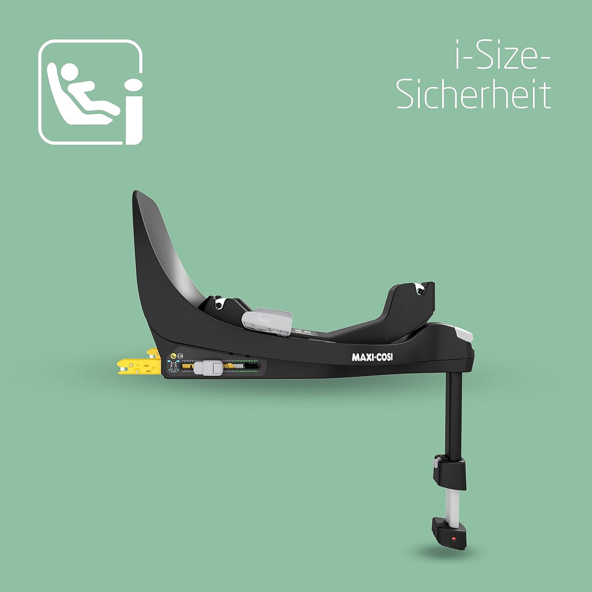 Base Maxi-Cosi FamilyFix 360 i-Size, sistema de asiento de coche giratorio, estación ISOFIX 360 grados, 0–4 años (40–105 cm), rotación FlexiSpin con una sola mano, control de rotación TravelSafe, Click & Go, negro