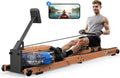 Máquina de remo de agua MR-R28 plegable de madera con resistencia al agua, pantalla LCD, compatibilidad con APP y capacidad de carga de 180 kg