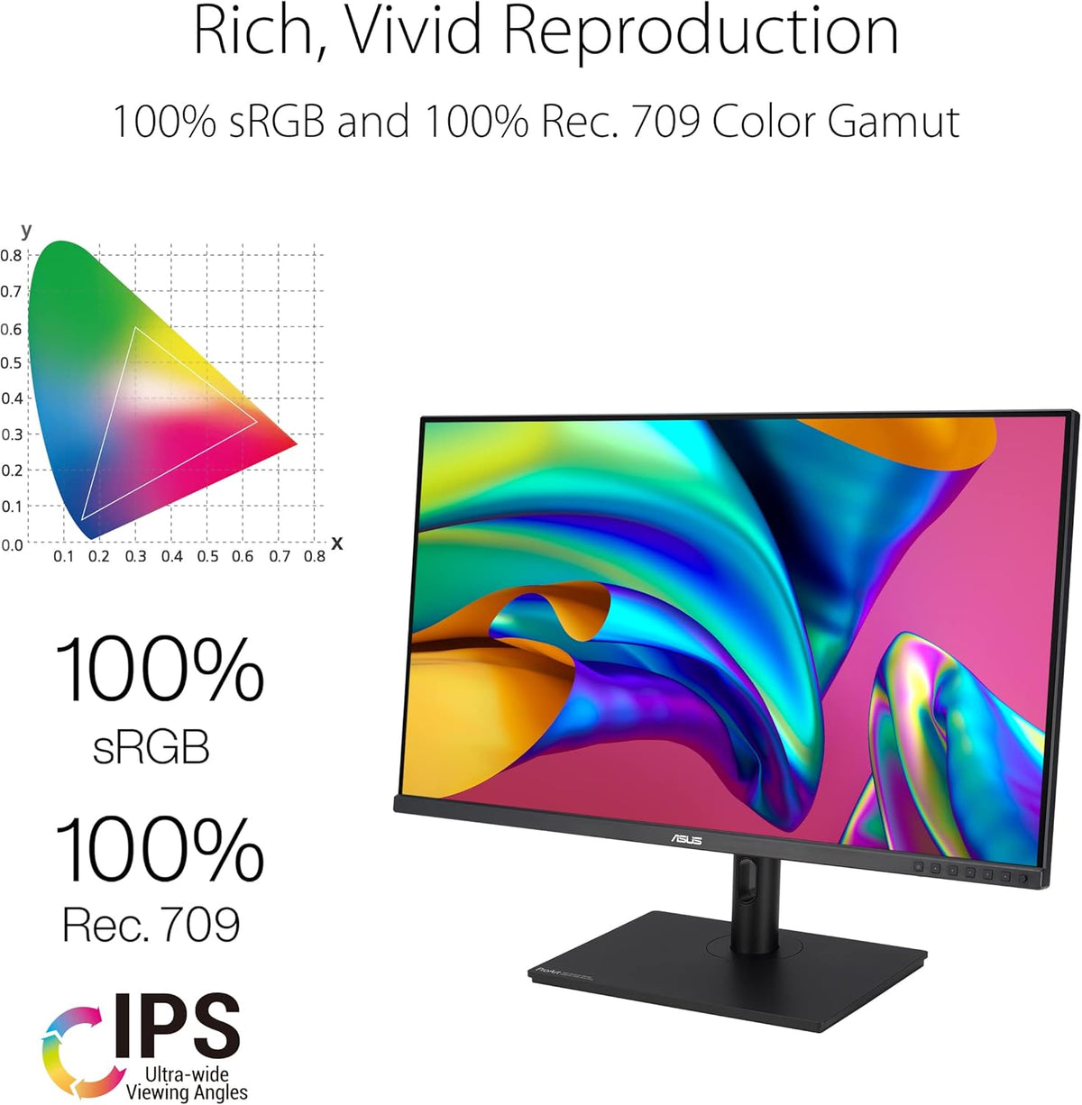 ASUS ProArt PA328QV - Monitor para PC 32'' WQHD - Panel IPS - 2560x1440 - 400cd/m² - DisplayPort, 2X HDMI, 4X USB 3.2 - 100% sRGB - 100% Rec.709 - Precisión △E
