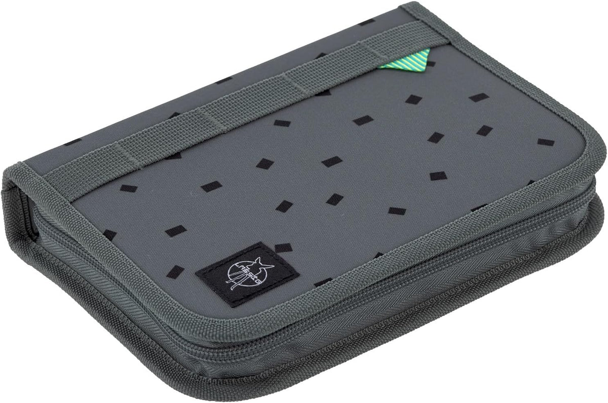 LÄSSIG Set de mochila escolar de 7 piezas para niños/School Set Boxy Unique Negro