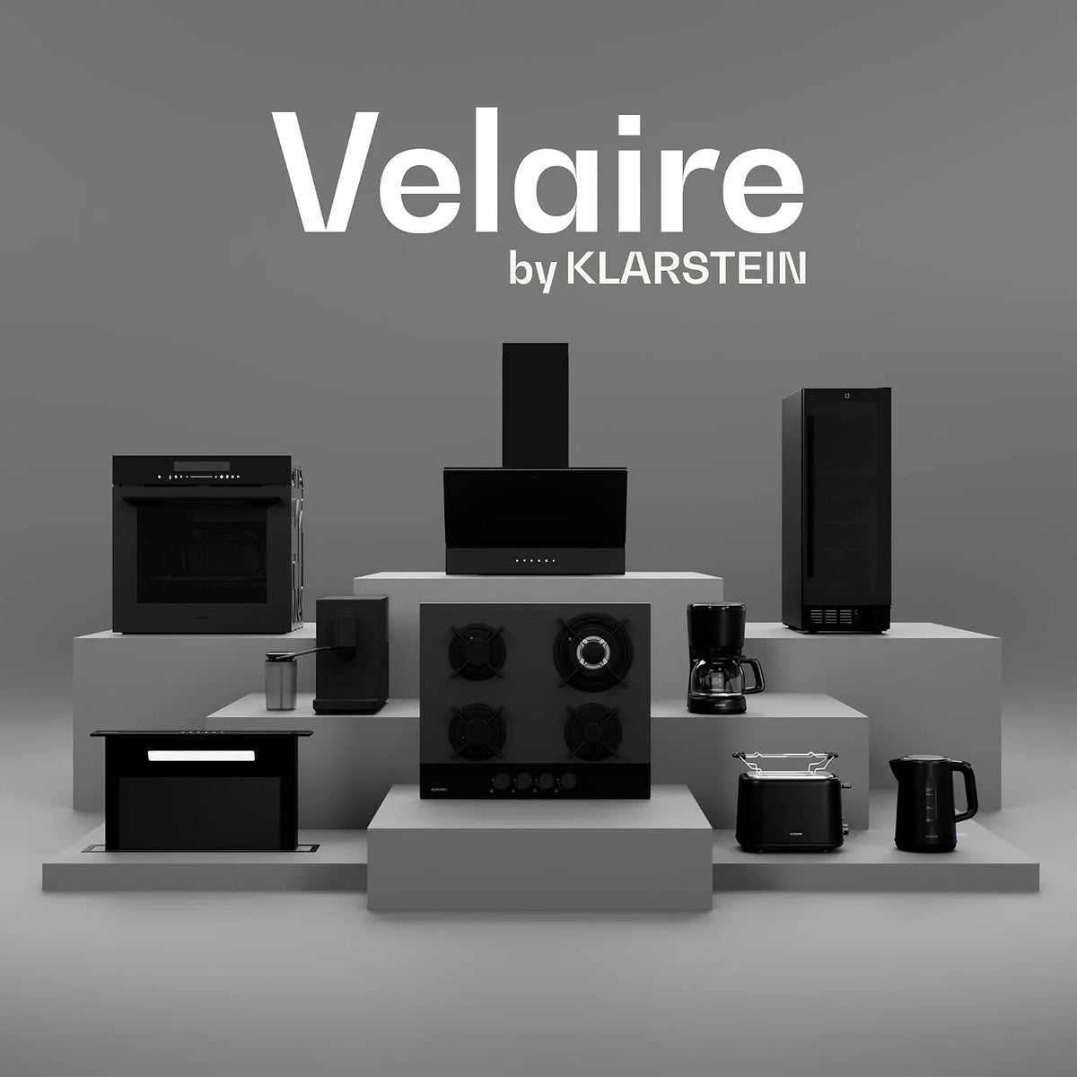Klarstein Velaire okap kuchenny 90 cm, zwiększenie efektywności energetycznej 820 m³/h, klasa energetyczna A++, obsługa dotykowa, LED, cichy, filtr aluminiowy i z węglem aktywnym, okap kuchenny 90 cm