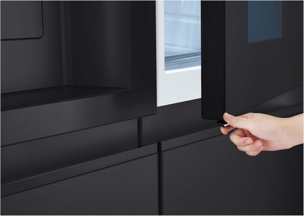 Frigorífico Side by Side LG GSGV81PYLL, Clase E, 635 L, Instaview, frigorífico con congelador, dispensador de hielo, hielo picado y agua, Total NoFrost, compresor Smart Inverter, Wi-Fi