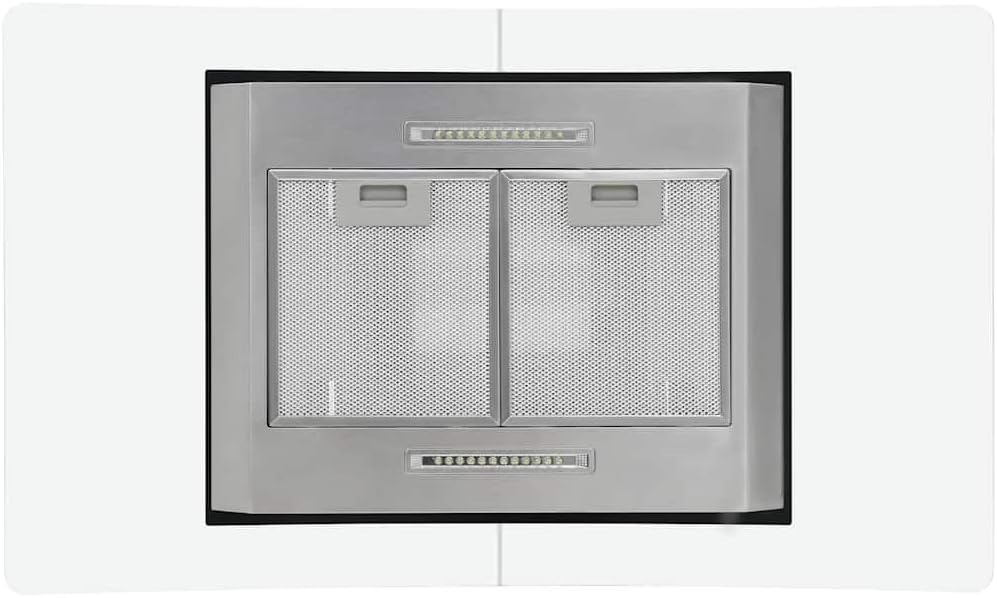 vidaXL okap kuchenny 90 cm, LCD, czujnik dotykowy, 756 m³/h, okap wyspowy, okap do komina