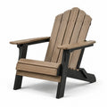 Silla Adirondack polietileno acero marrón/negro