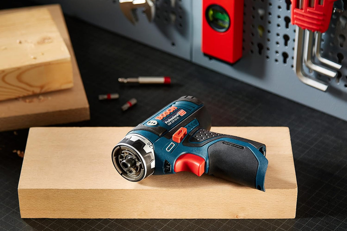 Bosch Professional system 12V: akumulatorowa wiertarko-wkrętarka GSR 12V-15 FC (bez akumulatorów i ładowarki, opakowanie kartonowe)