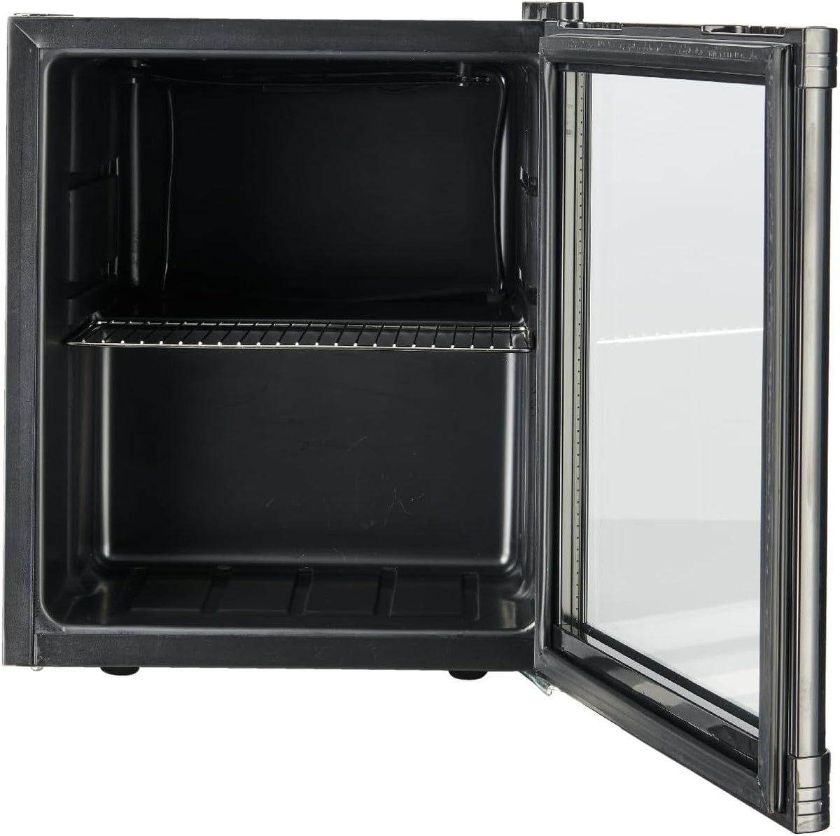 Mini-nevera METRO Professional GPC1046, acero inoxidable/vidrio, 43 x 48 x 51,5 cm, 46 L, negro