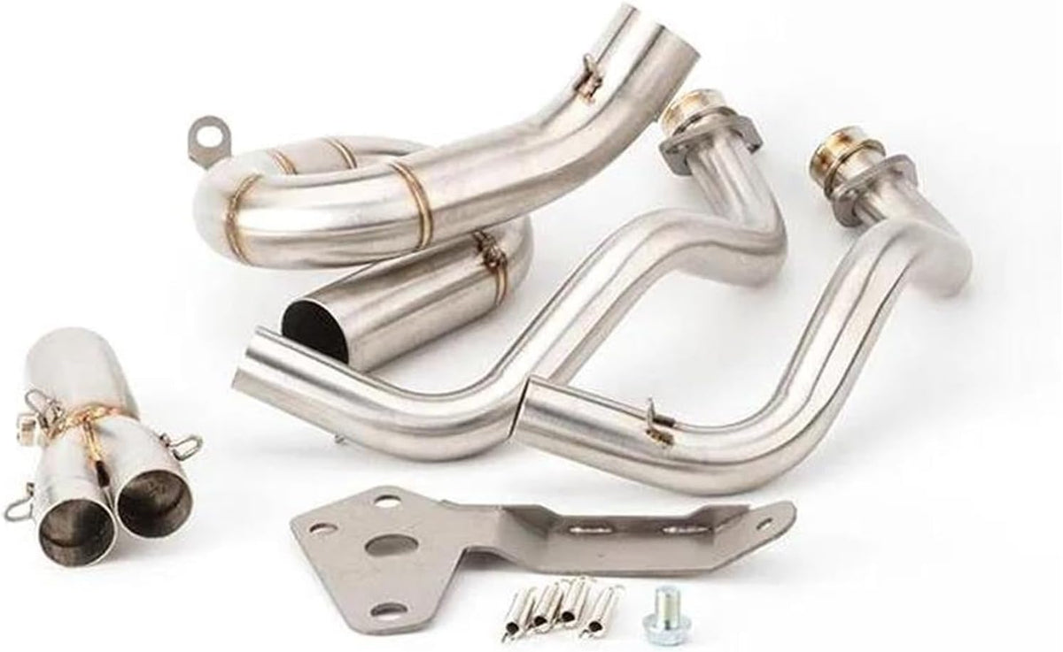 Tubo de enlace para sistema de escape completo de motocicleta para Yamaha MT07, MT-07, Tracer, XSR 700 (2015-2024) Silenciador de escape de moto