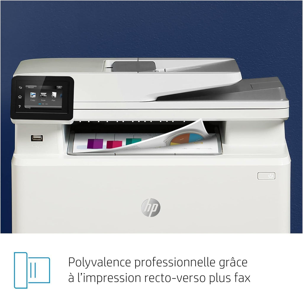 Impresora multifunción láser a color HP Color LaserJet Pro MFP 3302fdwg, fax, impresión automática a doble cara, pantalla táctil, Wi-Fi, Ethernet, USB, HP Wolf Pro Security