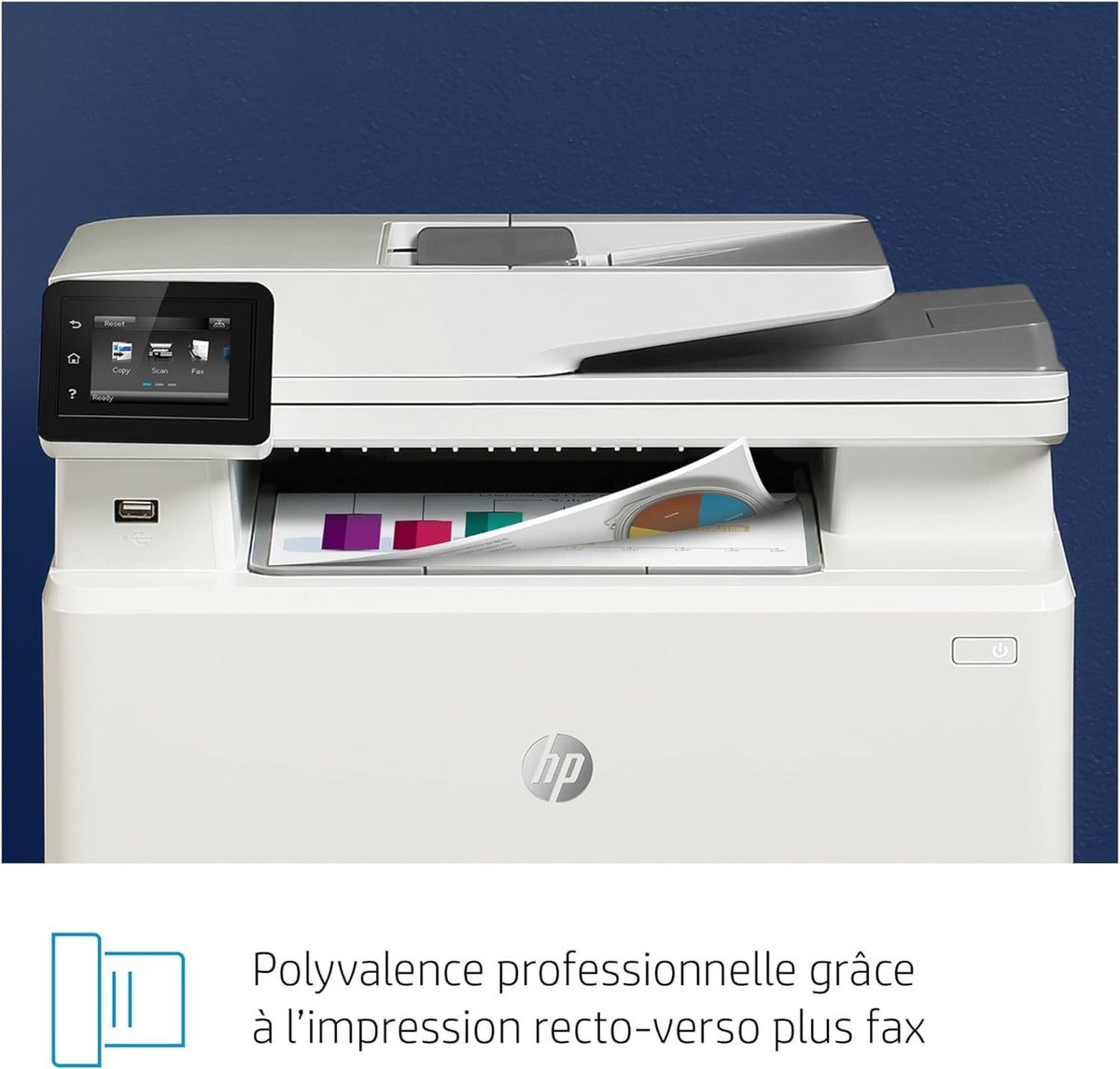 Impresora multifunción láser a color HP Color LaserJet Pro MFP 3302fdwg, fax, impresión automática a doble cara, pantalla táctil, Wi-Fi, Ethernet, USB, HP Wolf Pro Security
