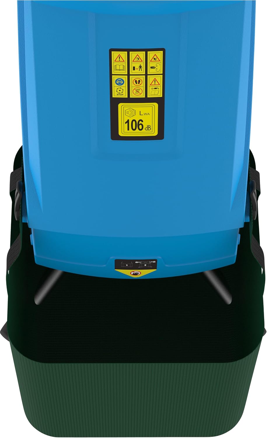 Trituradora de jardín Güde GH 2501 (2500 W, técnica de cuchillas, bajo mantenimiento, autoalimentación, ruedas de transporte, protección contra sobrecarga, grosor máx. de rama 45 mm, incl. bolsa de recogida de 45 L y empujador)
