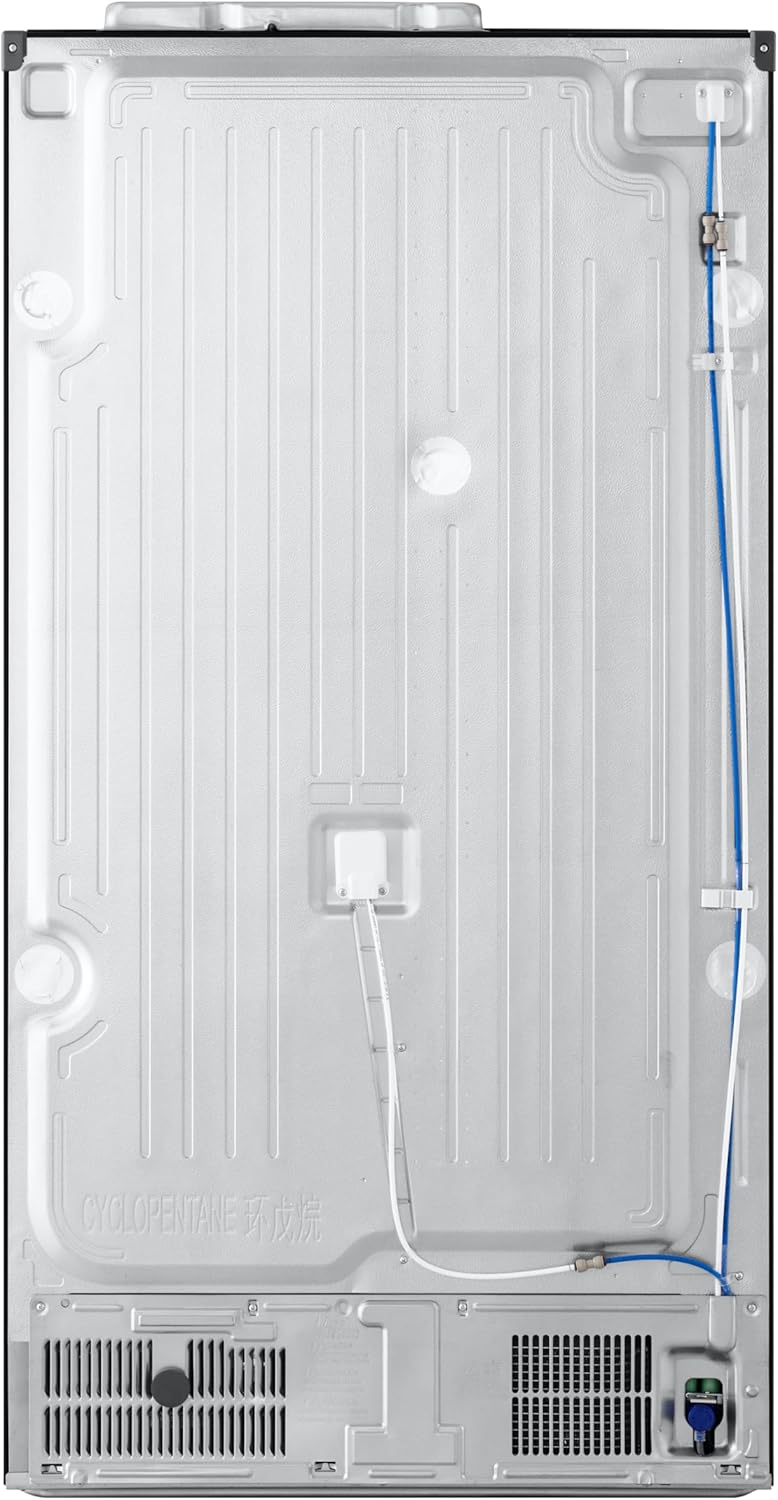Frigorífico Side by Side LG GSGV81PYLL, Clase E, 635 L, Instaview, frigorífico con congelador, dispensador de hielo, hielo picado y agua, Total NoFrost, compresor Smart Inverter, Wi-Fi