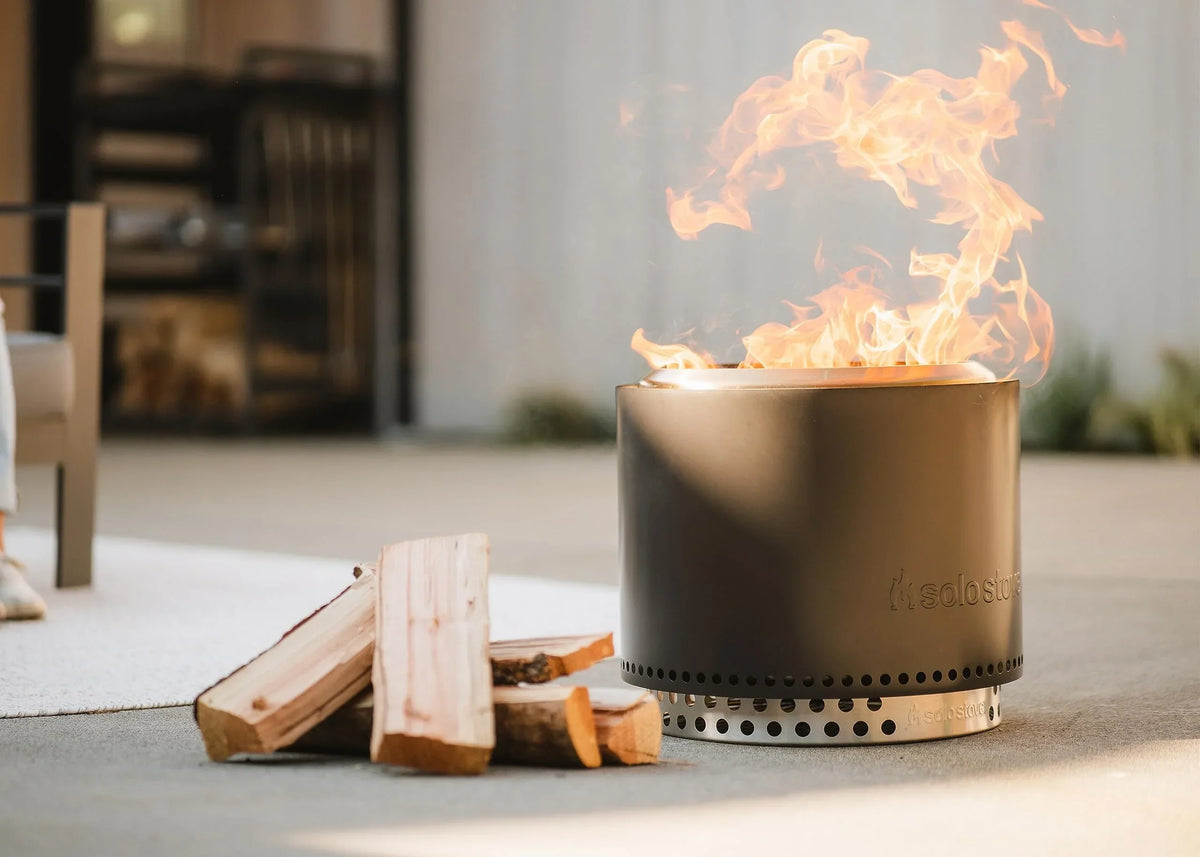 Hoguera Solo Stove Bonfire 2.0 con soporte, sin humo, cenicero extraíble, acero inoxidable, 49,5x44,5 cm, 11,4 kg, gris