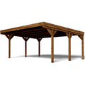Cochera doble de madera CERLAND Victor