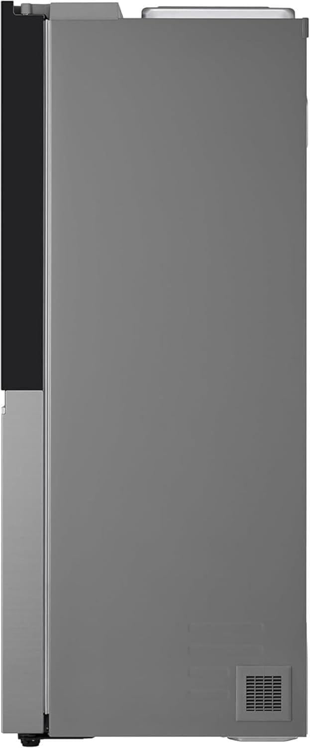 Frigorífico Side by Side LG GSGV81PYLL, Clase E, 635 L, Instaview, frigorífico con congelador, dispensador de hielo, hielo picado y agua, Total NoFrost, compresor Smart Inverter, Wi-Fi