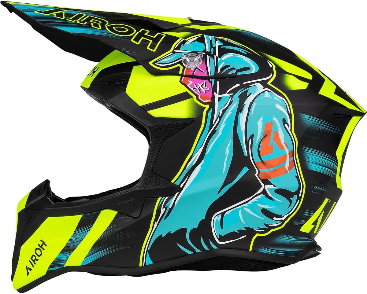 Casco de motocross AIROH Wraaap multicolor WRC31