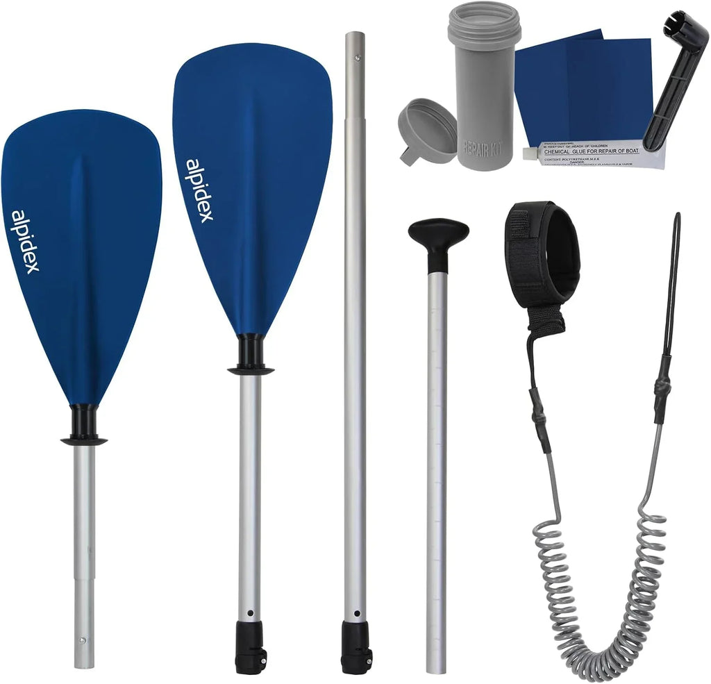 Set de tabla de SUP inflable 305 x 76 x 15 cm tabla de paddle surf hasta 150 kg con remo bomba de aire aletas mochila