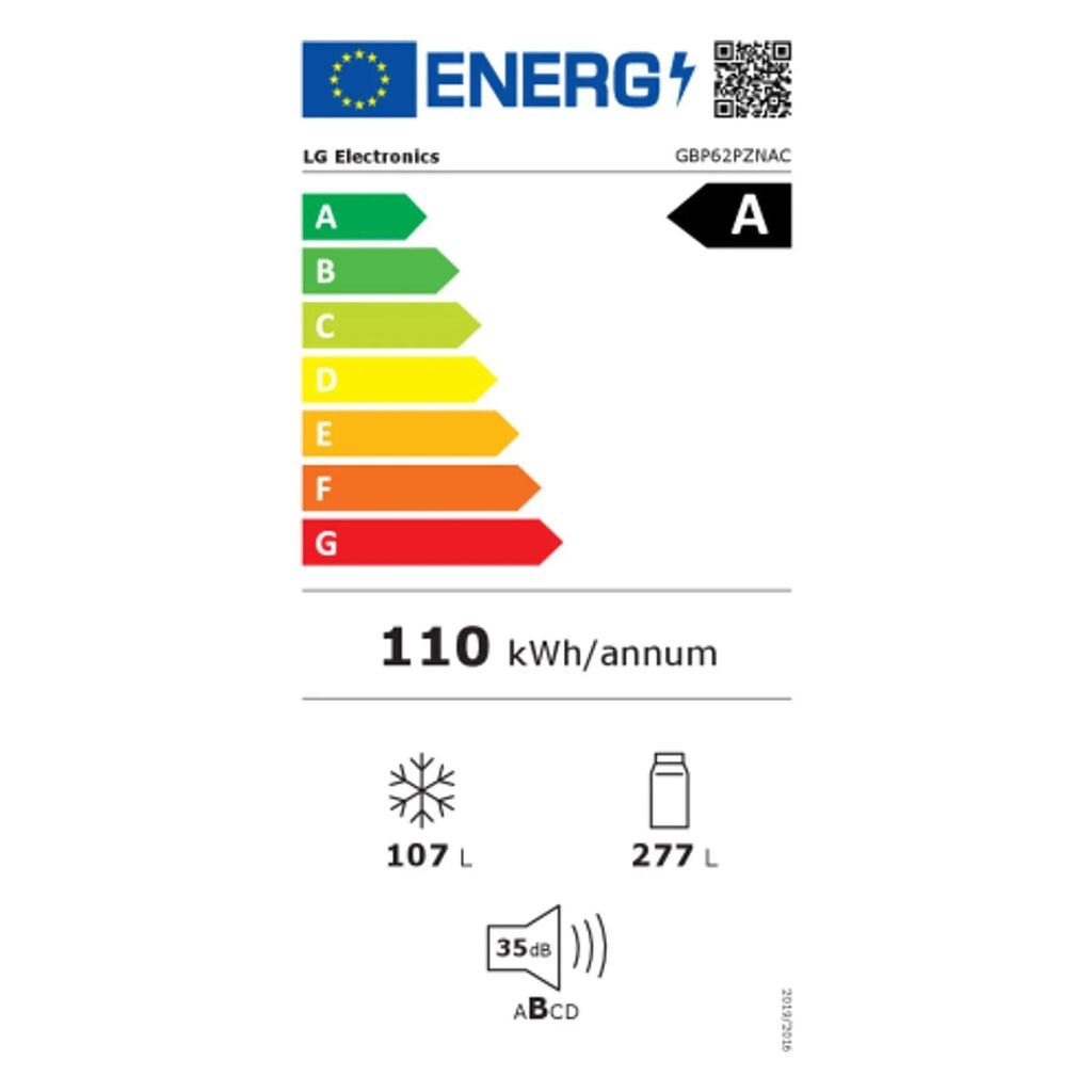 2026 LG Frigorífico combi GBP62PZNAC Compresor Inverter Lineal